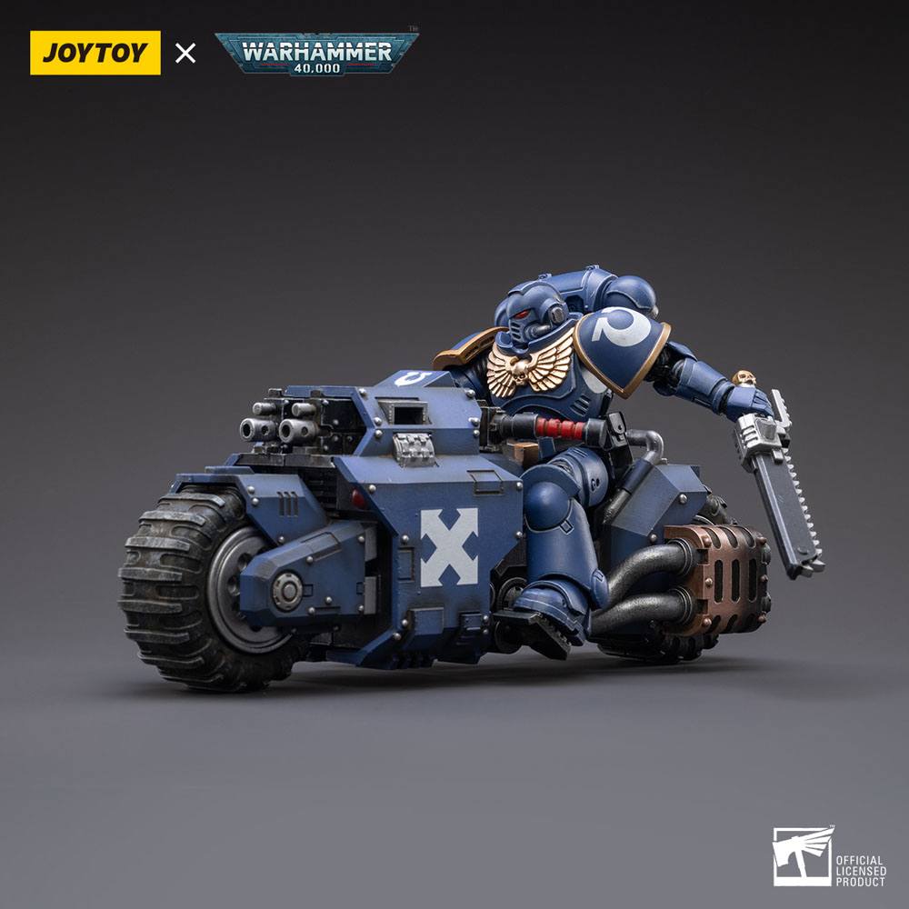 Warhammer 40k Vehicle 1/18 Ultramarines Outrider Bike 22 cm