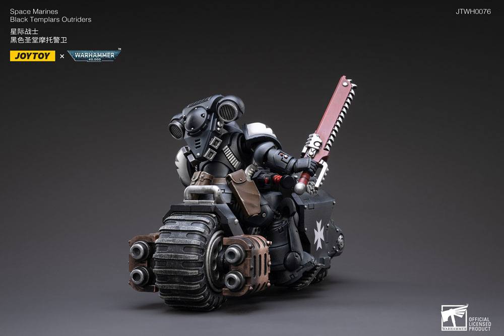 Warhammer 40k Vehicle 1/18 Black Templars Outrider Bike 22 cm