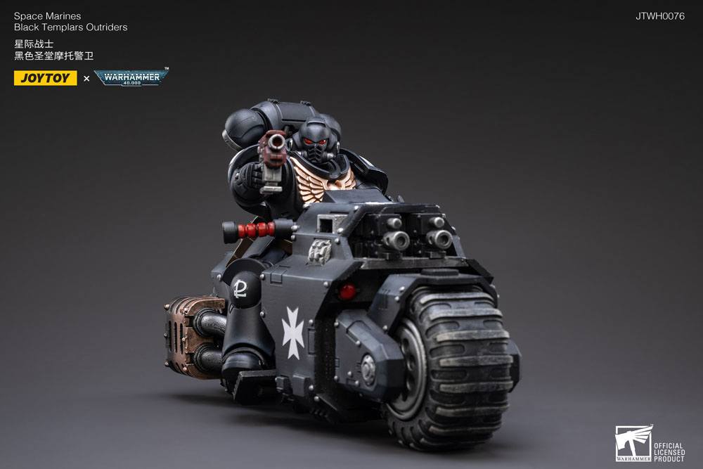 Warhammer 40k Vehicle 1/18 Black Templars Outrider Bike 22 cm