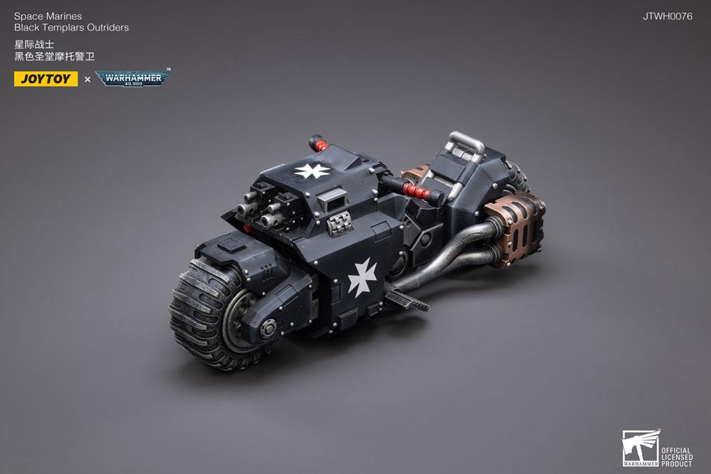 Warhammer 40k Vehicle 1/18 Black Templars Outrider Bike 22 cm