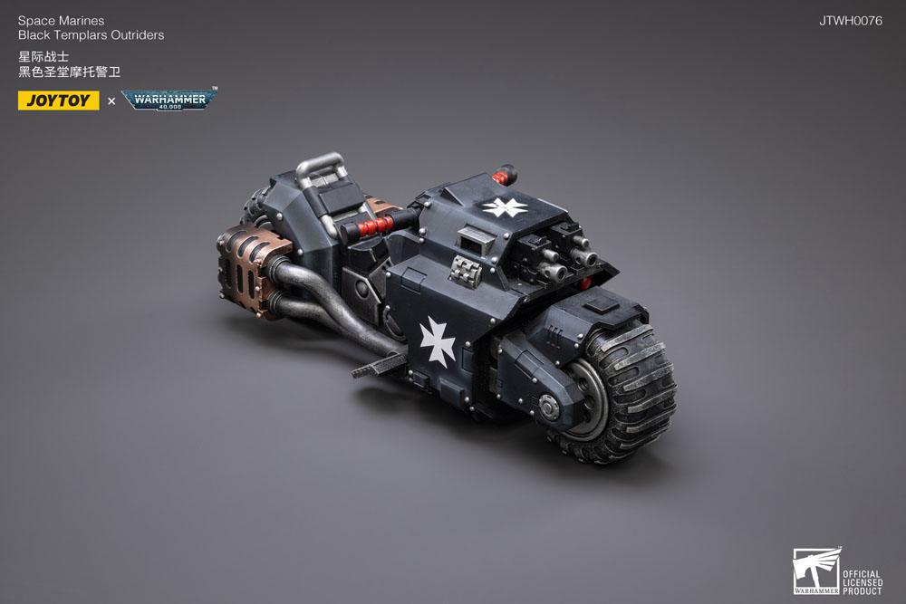 Warhammer 40k Vehicle 1/18 Black Templars Outrider Bike 22 cm