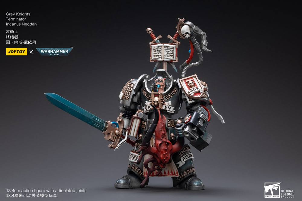 Warhammer 40k Action Figure 1/18 Grey Knights Terminator Incanus Neodan 13 cm