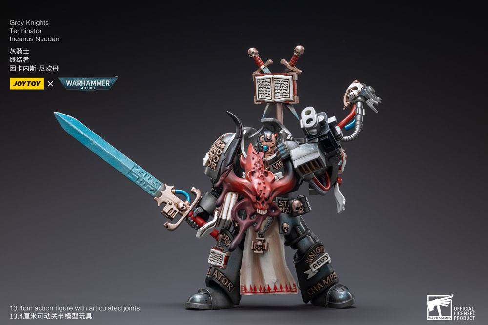 Warhammer 40k Action Figure 1/18 Grey Knights Terminator Incanus Neodan 13 cm
