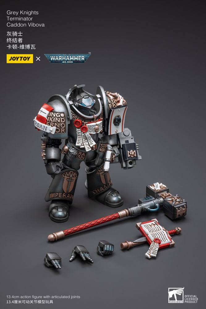 Warhammer 40k Action Figure 1/18 Grey Knights Terminator Caddon Vibova 13 cm