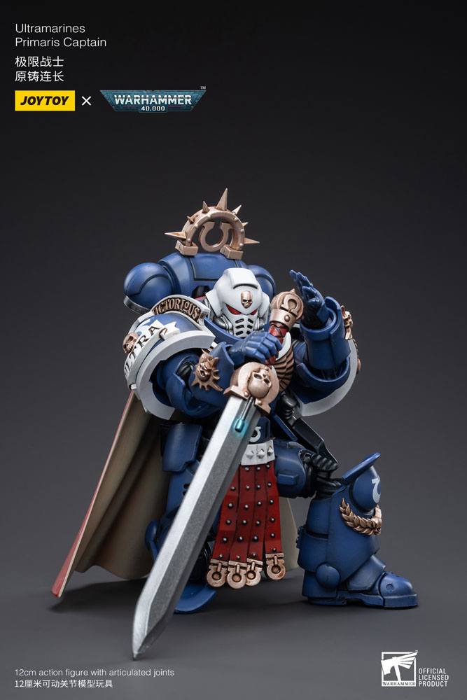 Warhammer 40k Action Figure 1/18 Ultramarines Primaris Captain 12 cm