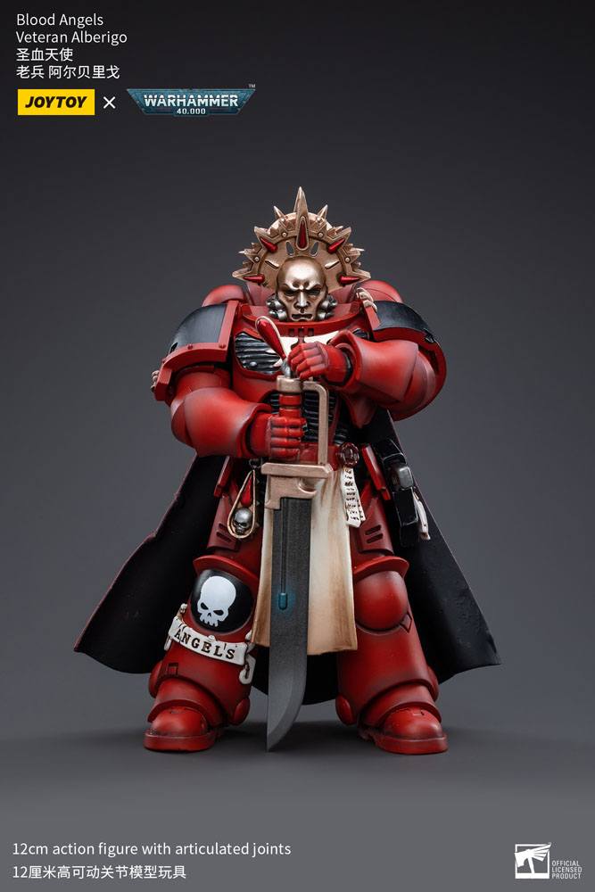 Warhammer 40k Action Figure 1/18 Blood Angels Veteran Alberigo 12 cm