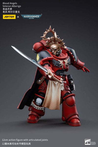 Warhammer 40k Action Figure 1/18 Blood Angels Veteran Alberigo 12 cm