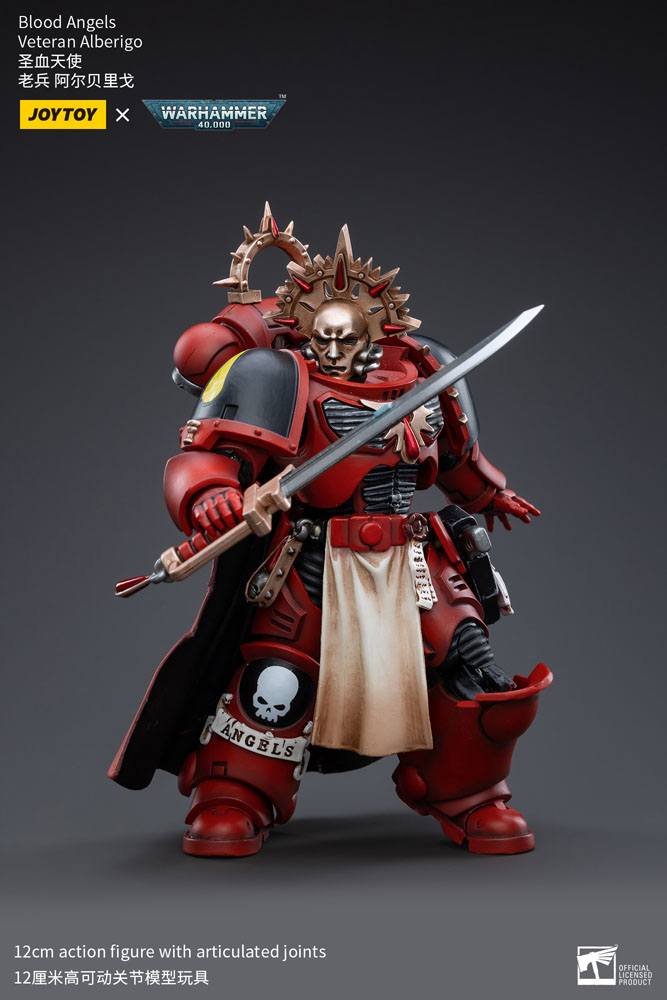 Warhammer 40k Action Figure 1/18 Blood Angels Veteran Alberigo 12 cm