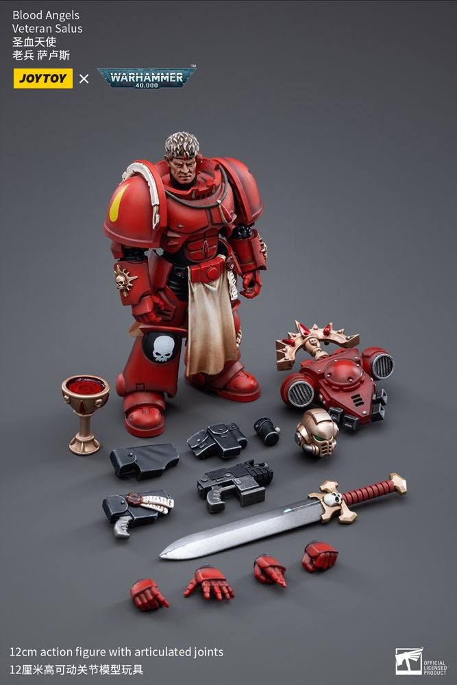 Warhammer 40k Action Figure 1/18 Blood Angels Veteran Salus 12 cm