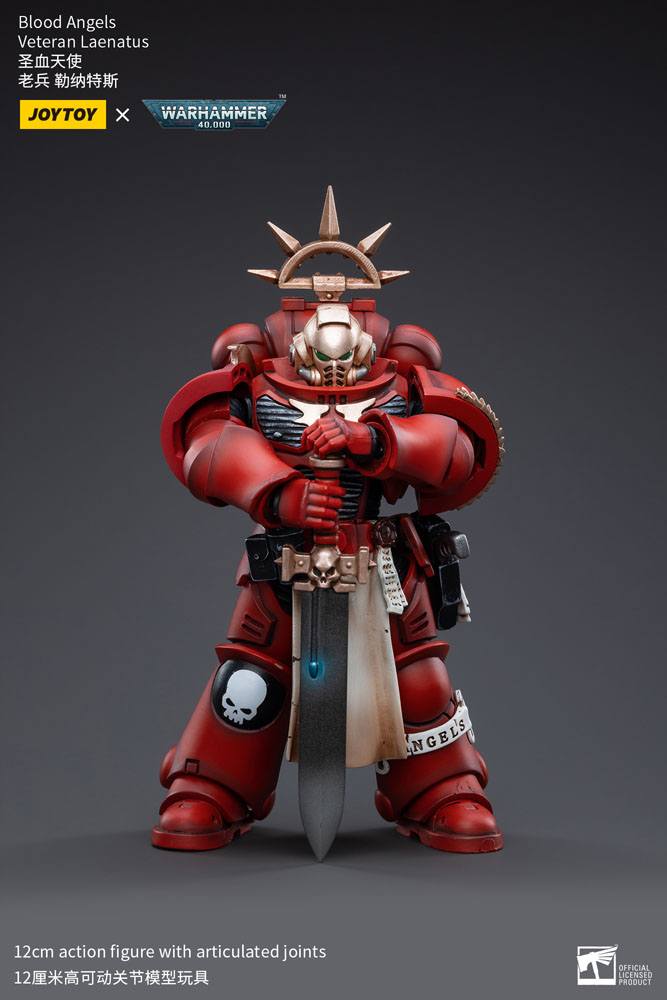 Warhammer 40k Action Figure 1/18 Blood Angels Veteran Laenatus 12 cm