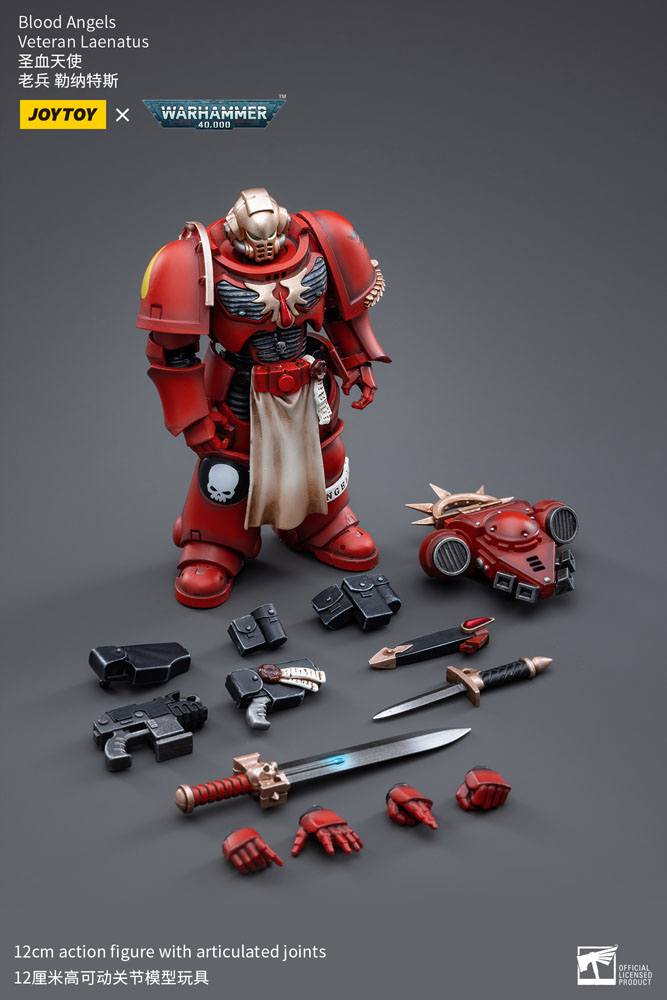 Warhammer 40k Action Figure 1/18 Blood Angels Veteran Laenatus 12 cm