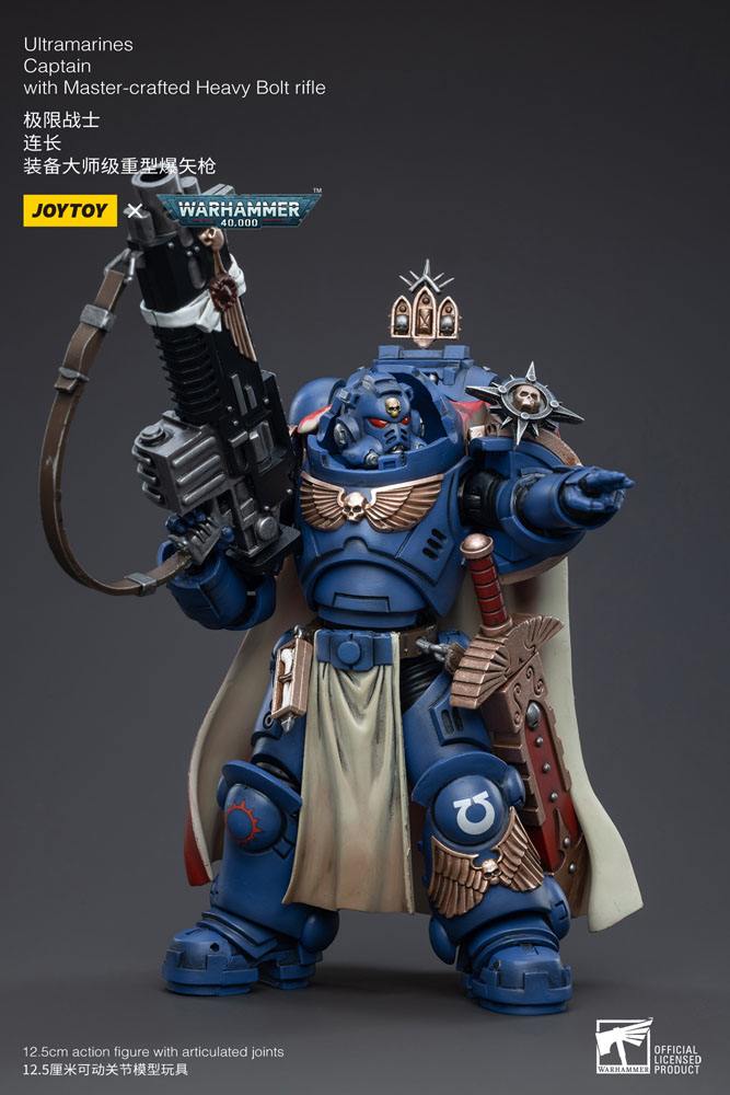 Warhammer 40k Action Figure 1/18 Ultramarines Captain with Master-Crafted Heavy Bolt Rifle 12 cm