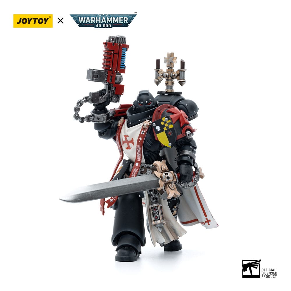 Warhammer 40k Action Figure 1/18 Black Templars Sword Brethren Brother Lombast 12 cm