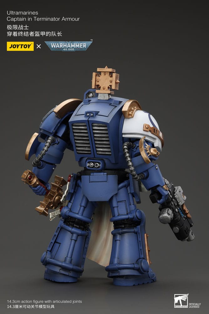 Warhammer 40k Action Figure 1/18 Ultramarines Captain In Terminator Armor 14 cm