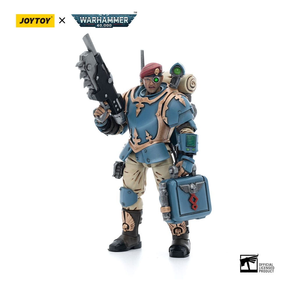 Warhammer 40k Action Figure 1/18 Astra Militarum Tempestus Scions Command Squad 55th Kappic Eagles Medic 12 cm