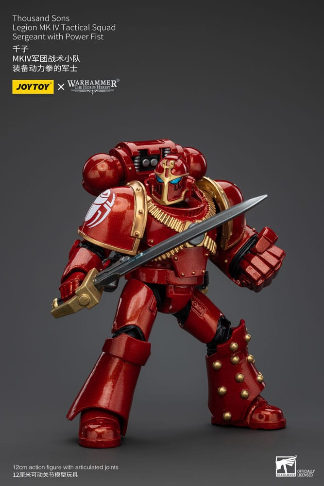 Warhammer The Horus Heresy Action Figure 1/18 Thousand Sons Legion MK IV Tactical Squad Sergeant with Power Fist 12 cm