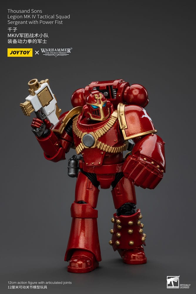 Warhammer The Horus Heresy Action Figure 1/18 Thousand Sons Legion MK IV Tactical Squad Sergeant with Power Fist 12 cm