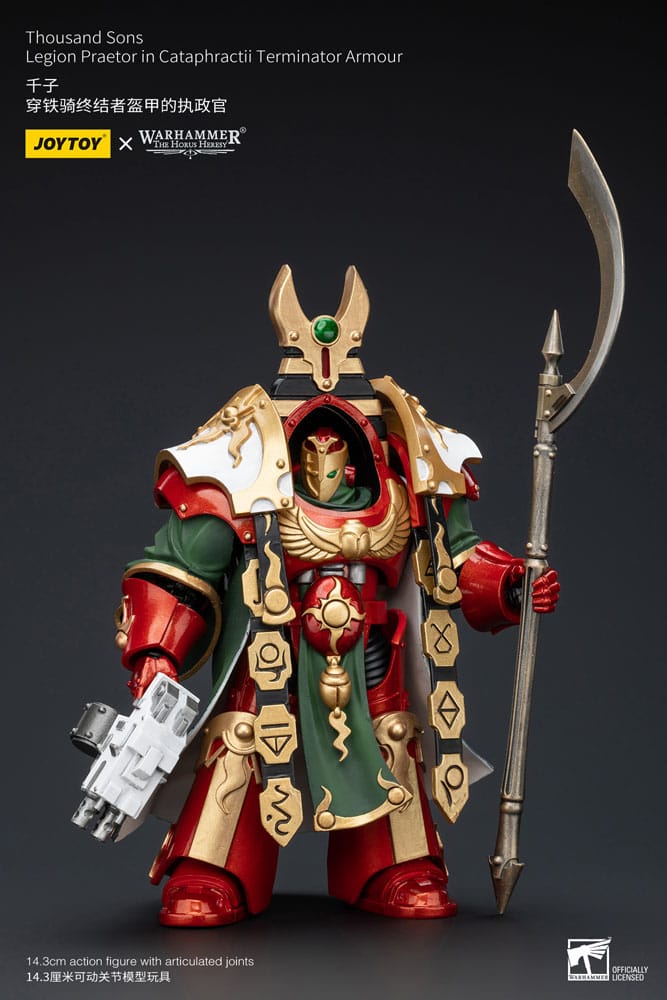 Warhammer The Horus Heresy Action Figure 1/18 Thousand sons Legion Praetor in Cataphractii Terminator Armour 12 cm