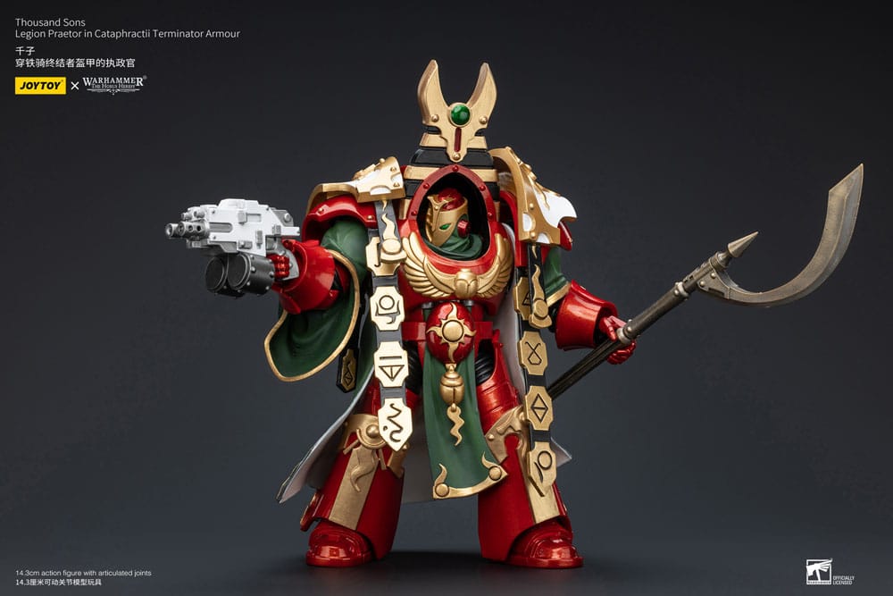 Warhammer The Horus Heresy Action Figure 1/18 Thousand sons Legion Praetor in Cataphractii Terminator Armour 12 cm