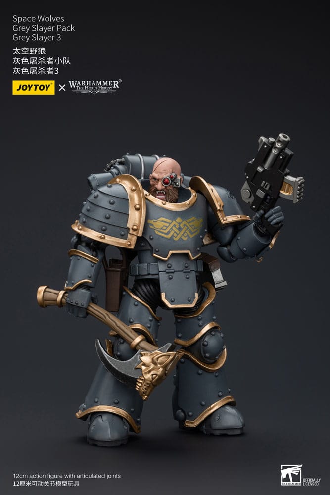 Warhammer The Horus Heresy Action Figure 1/18 Space Wolves Gray Slayer Pack Gray Slayer 3 12 cm