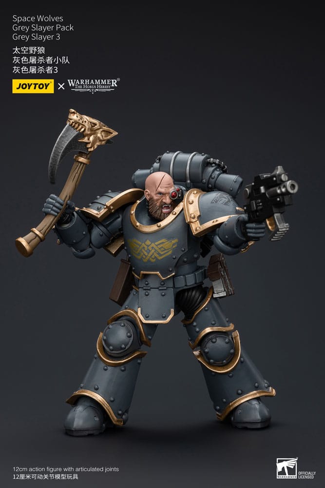 Warhammer The Horus Heresy Action Figure 1/18 Space Wolves Gray Slayer Pack Gray Slayer 3 12 cm