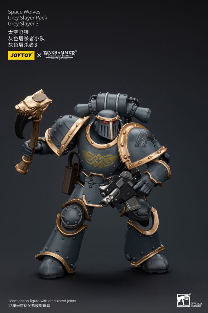 Warhammer The Horus Heresy Action Figure 1/18 Space Wolves Gray Slayer Pack Gray Slayer 3 12 cm