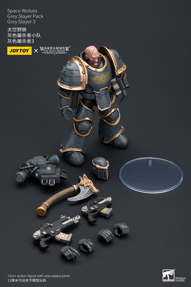 Warhammer The Horus Heresy Action Figure 1/18 Space Wolves Gray Slayer Pack Gray Slayer 3 12 cm