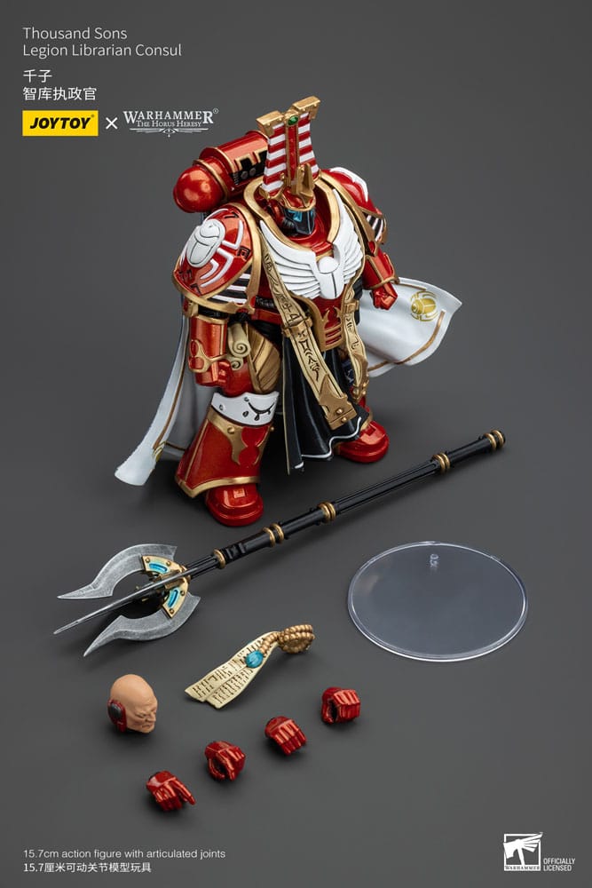 Warhammer The Horus Heresy Action Figure 1/18 Thousand Sons Legion Librarian Consut 16 cm