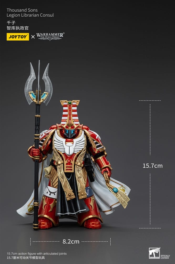 Warhammer The Horus Heresy Action Figure 1/18 Thousand Sons Legion Librarian Consut 16 cm