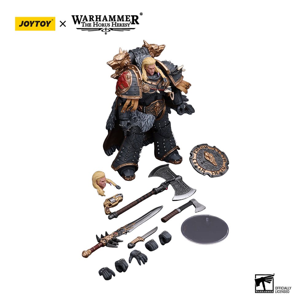 Warhammer The Horus Heresy Action Figure 1/18 Space Wolves Leman Russ Primarch of the VIth Legion 12 cm