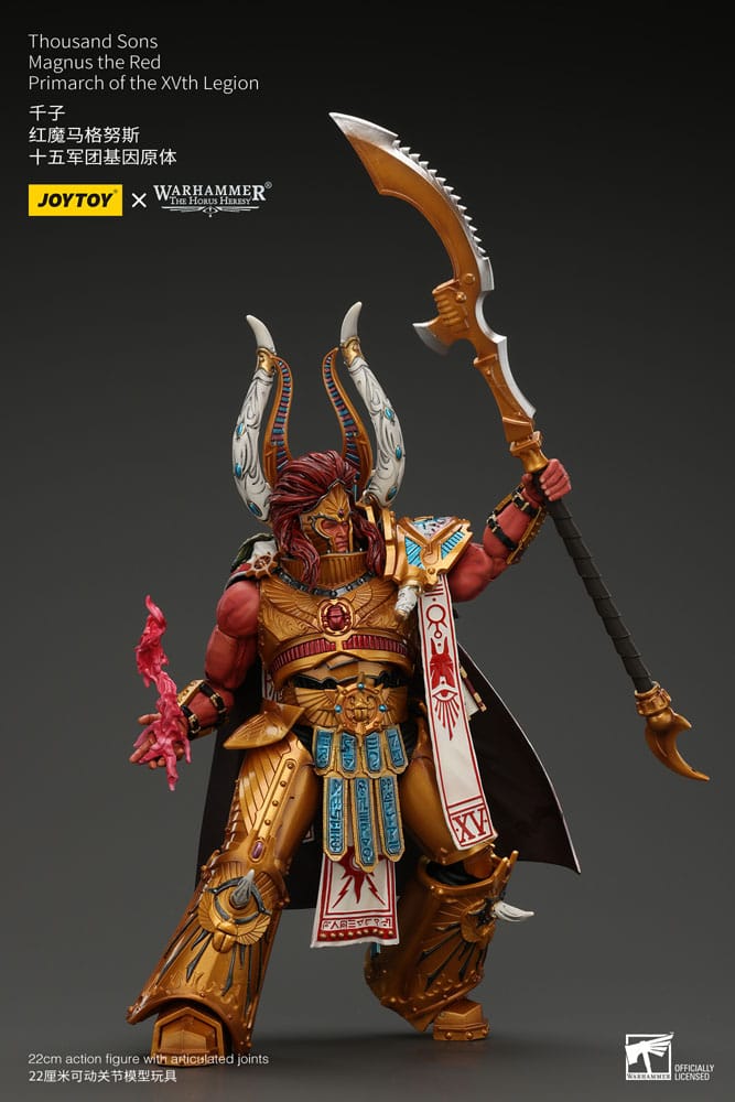 Warhammer The Horus Heresy Action Figure 1/18 Thousand sons Magnus the Red Primarch of the XVth Legion 12 cm