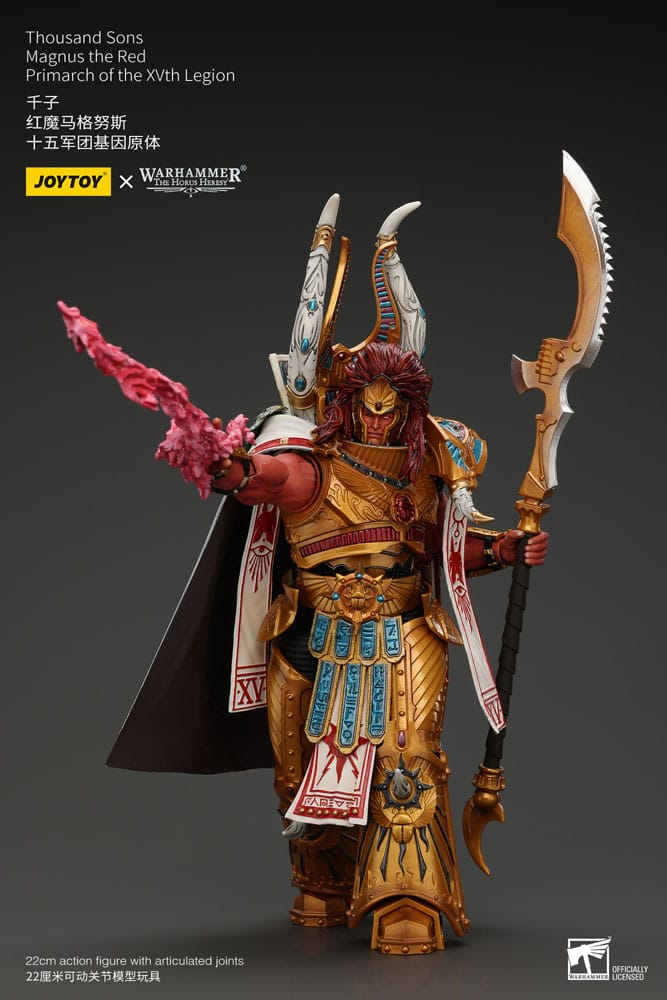 Warhammer The Horus Heresy Action Figure 1/18 Thousand sons Magnus the Red Primarch of the XVth Legion 12 cm