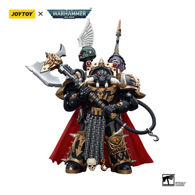 Warhammer 40k Action Figure 1/18 Chaos Space Marines Black Legion Chaos Lord in Terminator Armour 12 cm