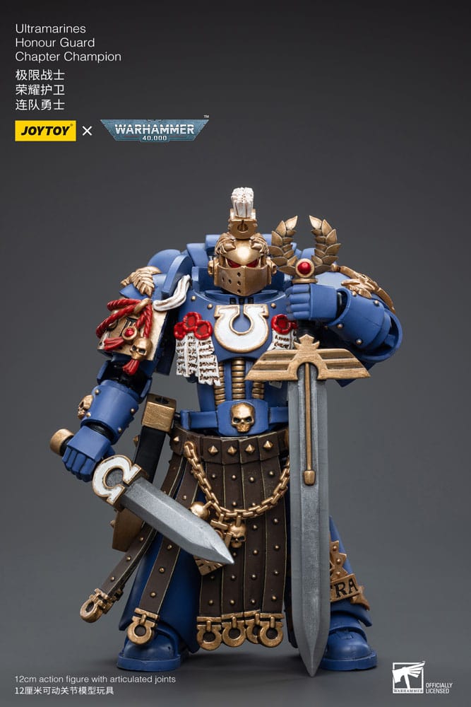 Warhammer 40k Action Figure 1/18 Ultramarines Honour Guard Chapter Champion 12 cm