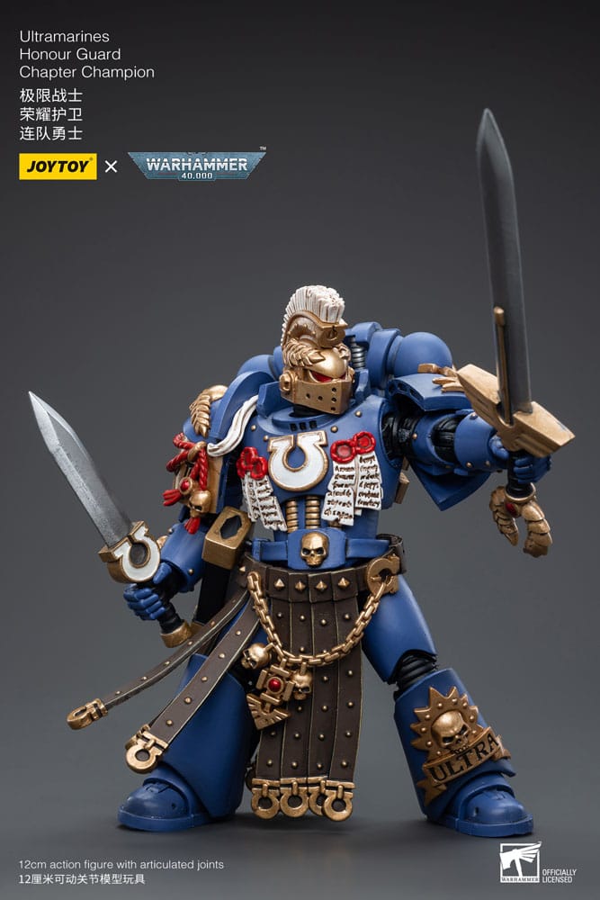 Warhammer 40k Action Figure 1/18 Ultramarines Honour Guard Chapter Champion 12 cm