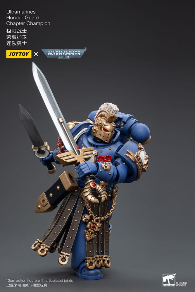 Warhammer 40k Action Figure 1/18 Ultramarines Honour Guard Chapter Champion 12 cm