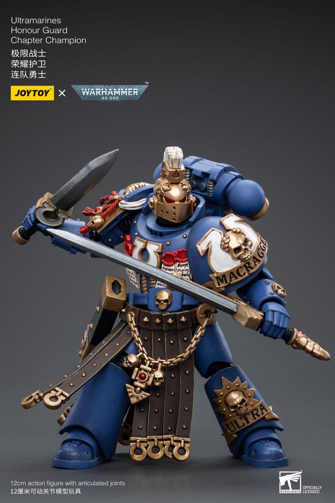 Warhammer 40k Action Figure 1/18 Ultramarines Honour Guard Chapter Champion 12 cm