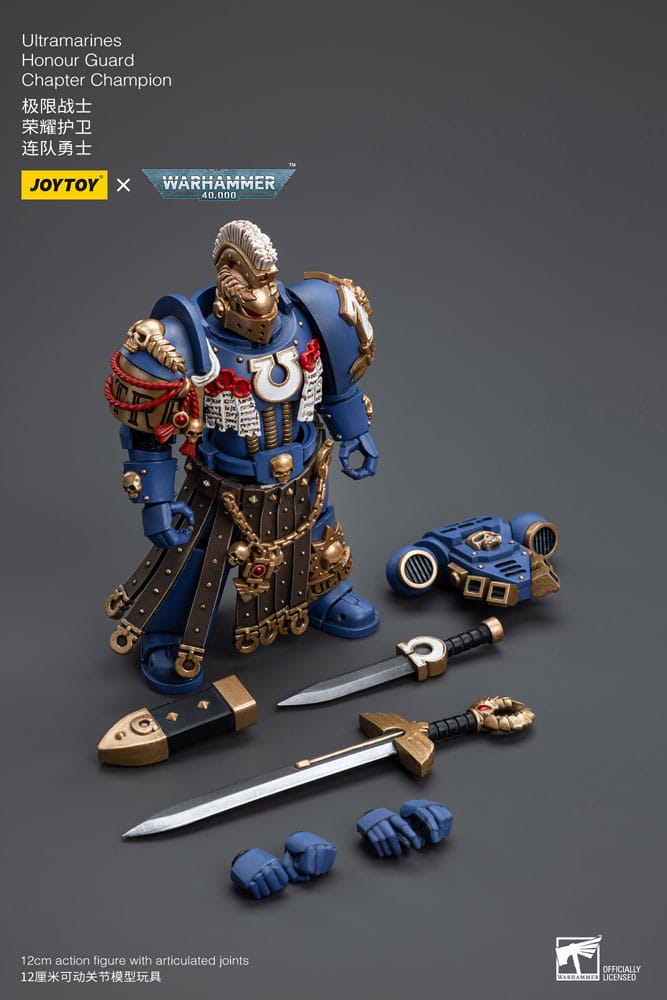 Warhammer 40k Action Figure 1/18 Ultramarines Honour Guard Chapter Champion 12 cm