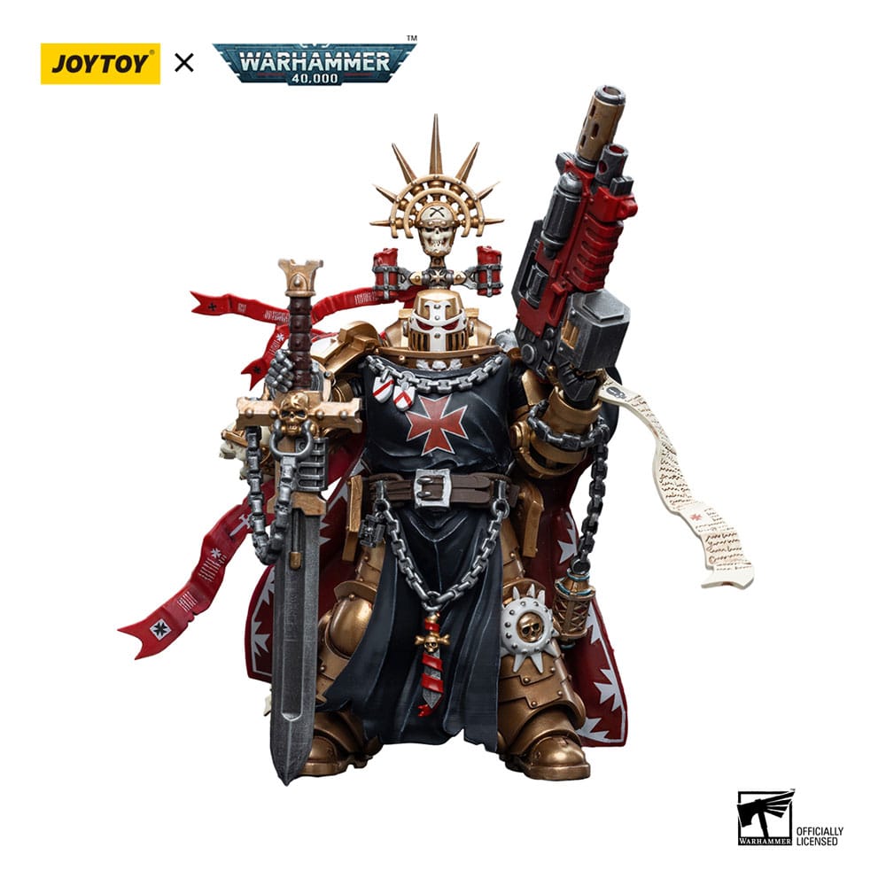 Warhammer 40k Action Figure 1/18 Black Templars High Marshal Helbrecht 12 cm