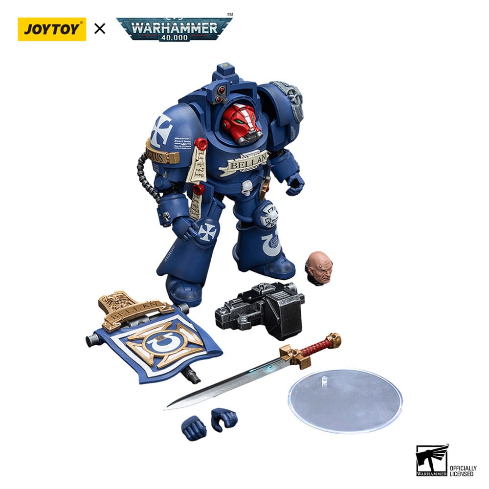 Warhammer 40k Action Figure 1/18 Ultramarines Terminators Sergeant Bellan 12 cm