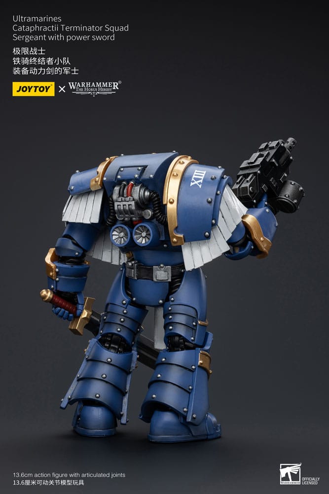 Warhammer The Horus Heresy Action Figure 1/18 Ultramarines Cataphractii Terminator Squad Sergeant with Power Sword 14 cm