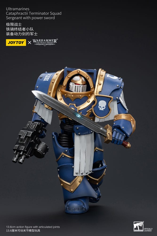 Warhammer The Horus Heresy Action Figure 1/18 Ultramarines Cataphractii Terminator Squad Sergeant with Power Sword 14 cm