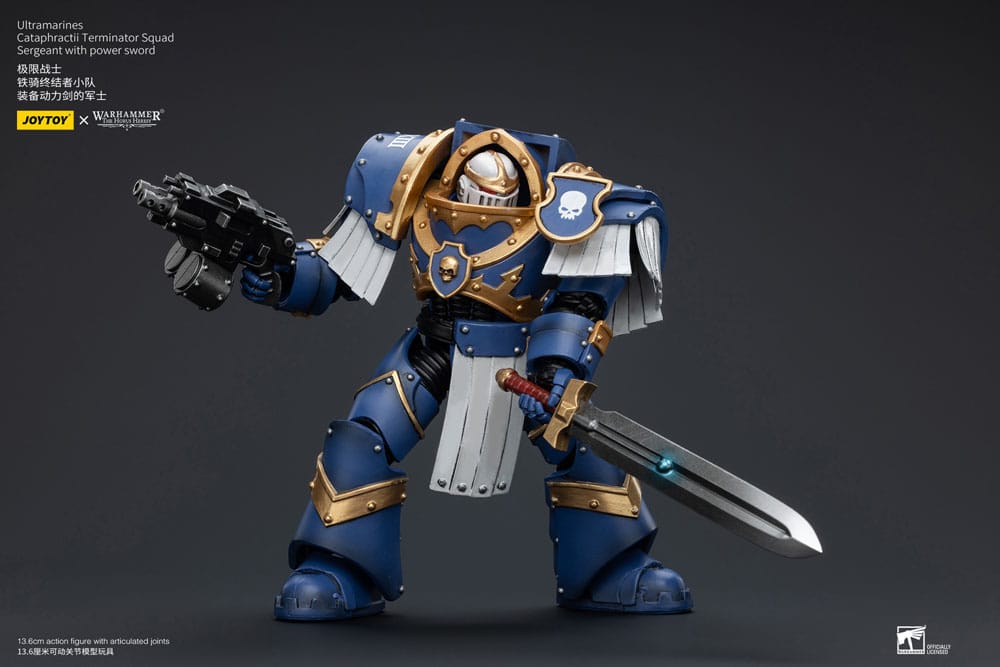 Warhammer The Horus Heresy Action Figure 1/18 Ultramarines Cataphractii Terminator Squad Sergeant with Power Sword 14 cm