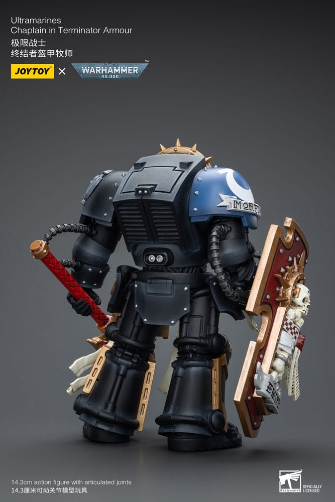 Warhammer 40k Action Figure 1/18 Ultramarines Chaplain in Terminator Armor 12 cm
