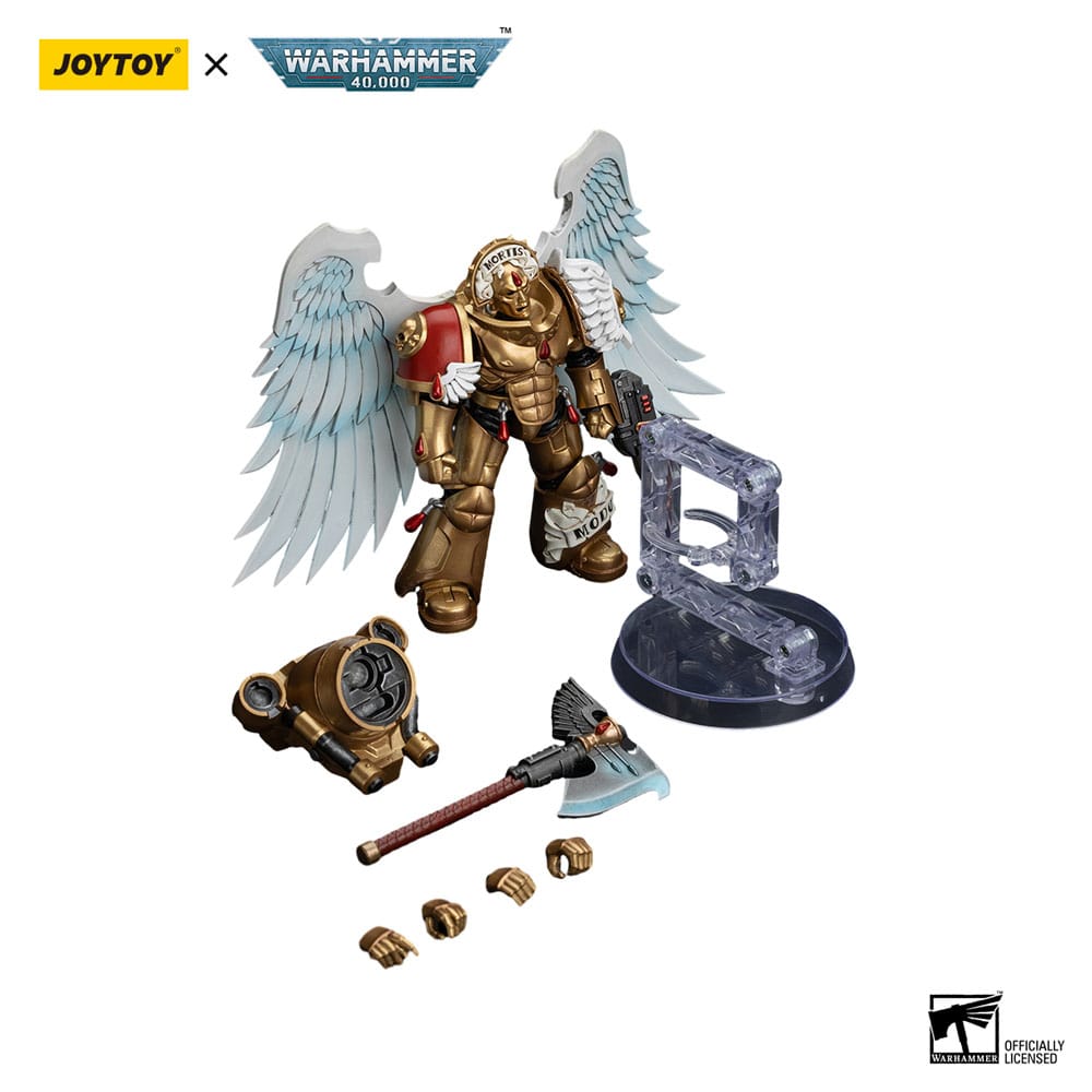 Warhammer 40,000 Action Figure 1/18 Blood Angels Sanguinary Guard with Encarmine Axe and Inferno Pistol 12 cm