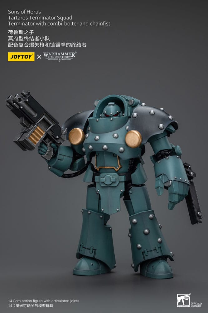 Warhammer The Horus Heresy Action Figure 1/18 Tartaros Terminator Squad Terminator With Combi-Bolter And Chainfist 12 cm