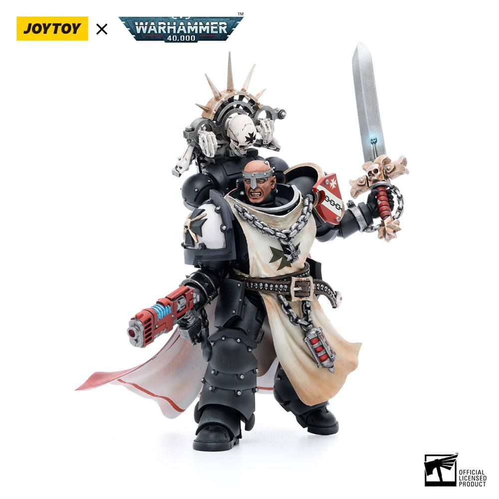 Warhammer 40k Action Figure 1/18 Black Templars Marshal Baldeckrath 12 cm