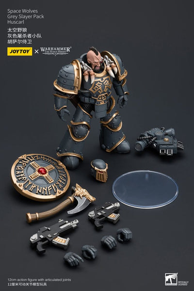 Warhammer The Horus Heresy Action Figure 1/18 Space Wolves Gray Slayer Pack Huscarl 12 cm