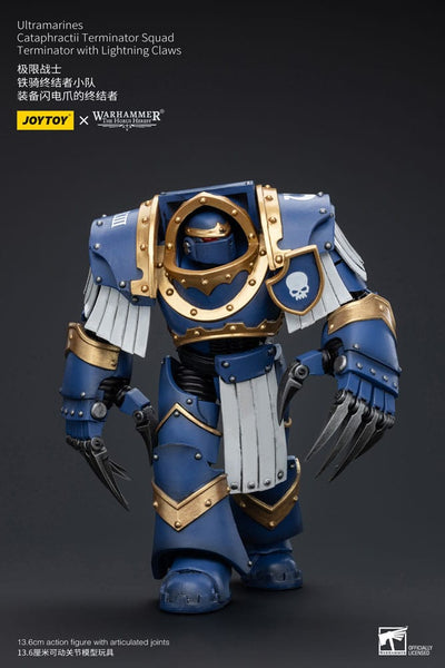 Warhammer The Horus Heresy Action Figure 1/18 Ultramarines Cataphractii Terminator Squad Terminator with Lightning Claws 14 cm