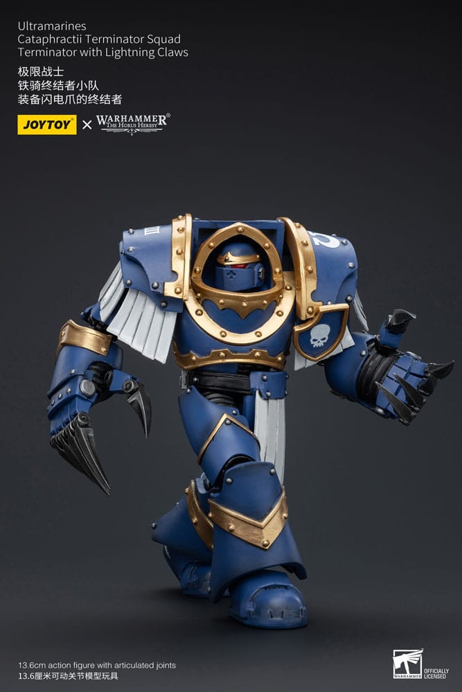 Warhammer The Horus Heresy Action Figure 1/18 Ultramarines Cataphractii Terminator Squad Terminator with Lightning Claws 14 cm